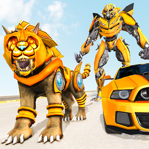 Lion Robot Car Transforming Games: Robot Shooting APK 1.8 Download