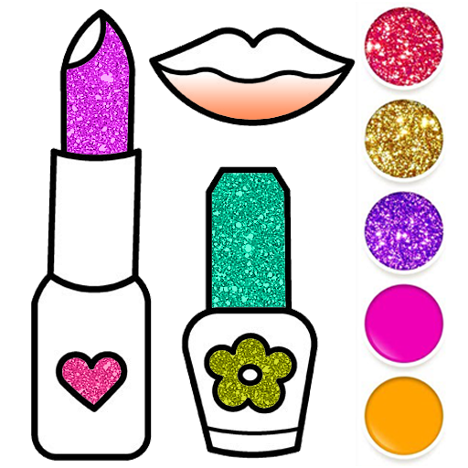 Beauty Drawing Pages Make Up Coloring Book Glitter APK v Download