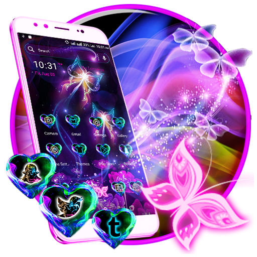 Neon ButterFly Launcher Theme APK v3.0 Download