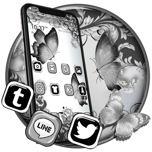 White Butterfly Launcher Theme APK v3.0 Download