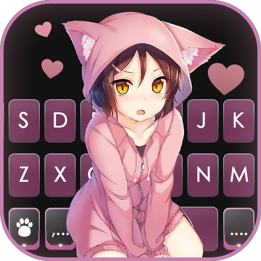 Cat Girl Kawaii Keyboard Background APK Download