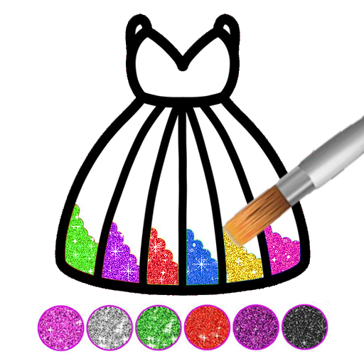 Glitter dress coloring and drawing book for Kids APK v5.0 Download