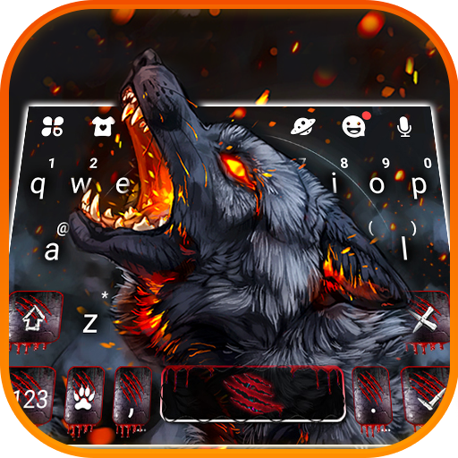 Flaming Wolf Keyboard Theme APK Download