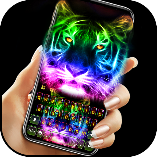 Neon Tiger Keyboard Theme APK Download