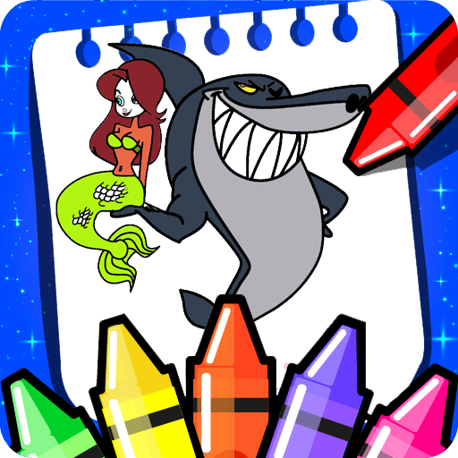 Zig and Sharko coloring game APK Download