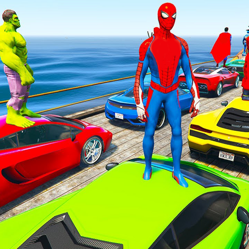 Spider hero Cars Stunt Games APK Download