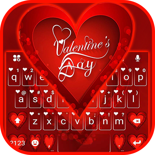 Valentine Hearts Keyboard Theme APK Download