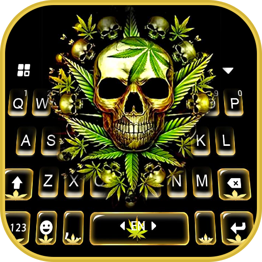 Golden Skull Weed Keyboard Theme APK 7.0.0_0126 Download