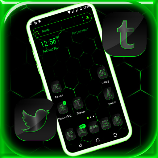 Cool Neon Green Launcher Theme APK 3.3 Download