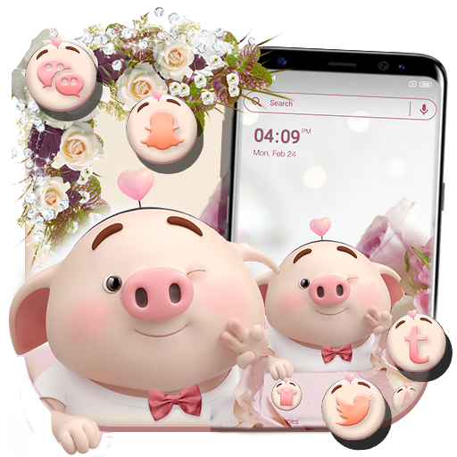 Cute Piggy Launcher Theme APK 1.0.5 Download