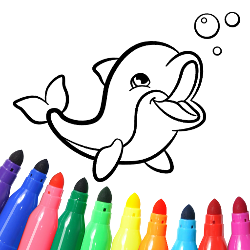 Dolphins coloring pages APK 17.6.6 Download