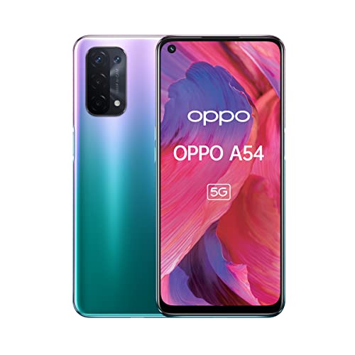 Oppo A54 Dual-SIM 64GB ROM + 4GB RAM (GSM Only | No CDMA) Factory Unlocked 5G Smartphone (Fantastic Purple) - International Version